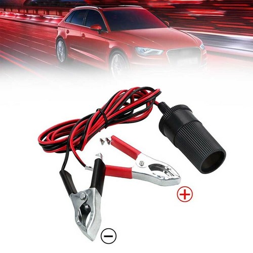 12V 15A Car Battery Clamp Cigarette Lighter Alligator Clip Socket Power Adapter - Bild 1 von 10