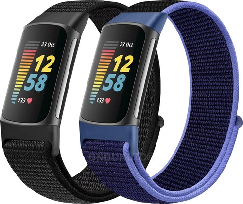 Correa de reloj para Fitbit Charge 5 / Charge 5 tela de nailon tejida - Imagen 7 de 16