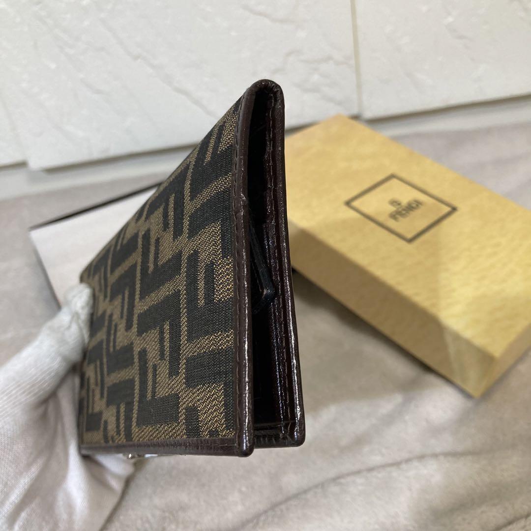 Fendi folding wallet coin case card case Zucca 77