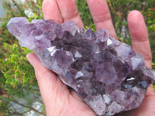 Amethyst Crystal Healing Cluster bed points intuition natural Power stone 295g - Picture 21 of 24