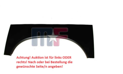 Radlaufblech 2002-09 Dodge Ram 1500 2500 3500 Pickup Seitenteil oben Reparaturbl