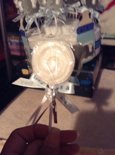 16 Lollipops BABY shower favor 2" hard candy swirl lollipops Personalized - Picture 3 of 4