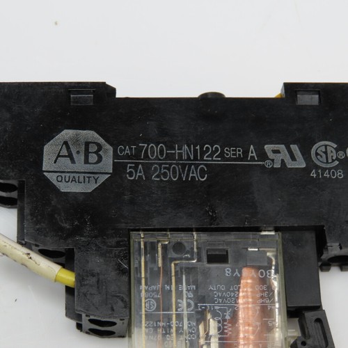 Allen Bradley 700-HK32Z24 700-HN122 Relay Module 2PDT 24VDC W/ Socket Lot Of 6 - 第 3/4 張圖片