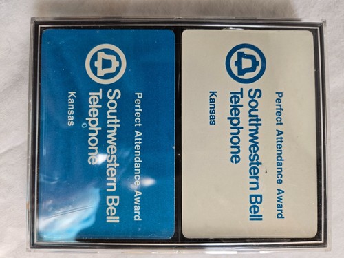 Southwestern Bell Telephone Perfect Attendance VTG Playing Cards Double Deck #G - Picture 5 of 7