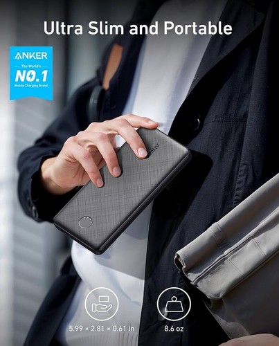 Anker PowerCore III Sense (10000mAh, 20W, 3-Port, Model A1248) - NEW SEALED BOX - Picture 5 of 9