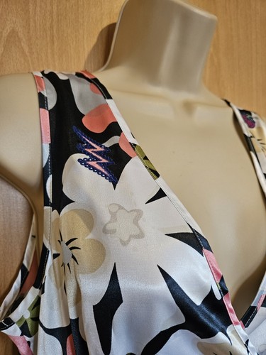 Vintage Topshop Laura Floral Dress UK 12 Hearts Strawberry CHERRY Stars SKULLS - Picture 10 of 24