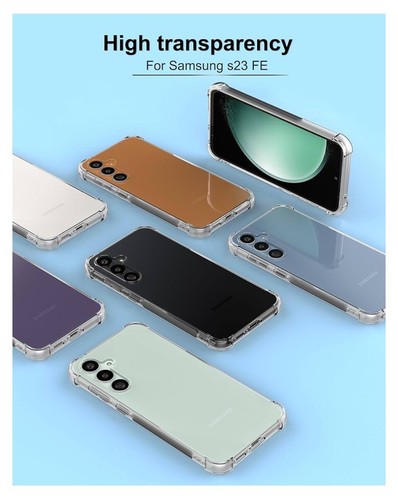 Case for Samsung Galaxy S23 FE Clear - Scratch Resistant Reinforced Corners - Picture 7 of 8