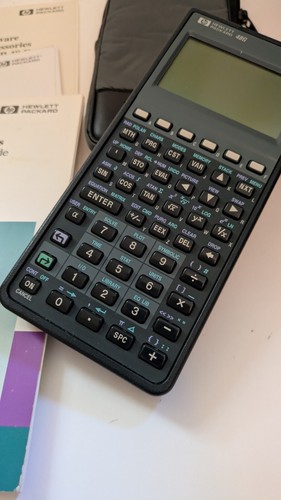 Hewlett Packard HP 48G Graphing Calculator 32K RAM w Case Manual Papers EUC 1993 - Picture 4 of 12