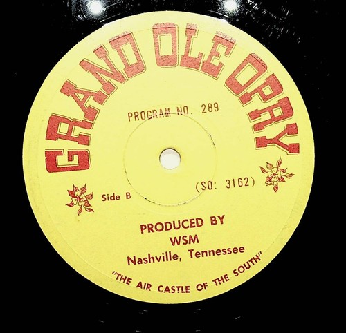 Grand Ole Opry Program No. 289 WSM Radio Marty Robbins & More Vinyl LP Record - Picture 3 of 3