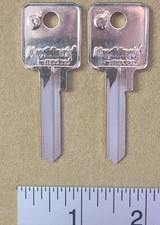 2 x new Medeco blank uncut square headed keys, for 1 price
