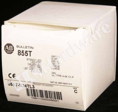 Surplus Open Allen Bradley 855T-B24TL3 /C Green 70mm Control Tower Stack Light - Picture 2 of 6