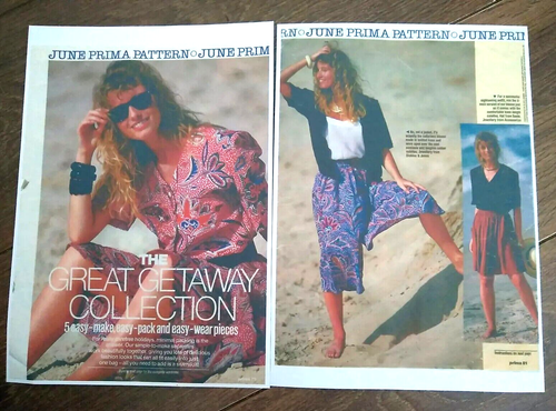 Vintage 1980s Prima Summer Wardrobe Sewing Pattern June 1989 Sizes 10-18 UNCUT - Picture 5 of 8