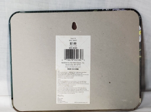 Coca Cola Trivet Tin Sign Wall Hanging Covered Bridge Daises Jim Harrison 8x6'' - Afbeelding 2 van 4