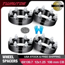4PCS 1.5" Wheel Spacers 6x139.7 / 6x5.5 For Nissan Armada Titan Frontier 12x1.25