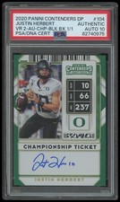 2020 Contenders Draft Picks #104 Justin Herbert AUTO 1/1 CHAMPIONSHIP TICKET