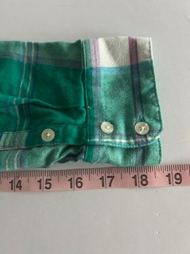 American Eagle Women's Plaid Flannel Button Down Shirt Size L Lightweight soft - Imagen 5 de 7