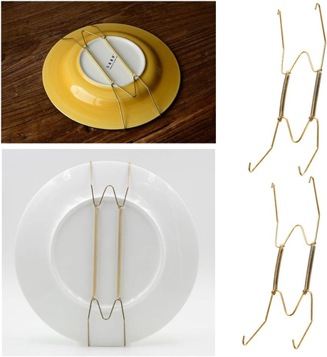 10 PCS Wire Plate Hangers, 8 Inch Plate Holders for the Wall and 15 Pack Wall Pl - Picture 4 of 12