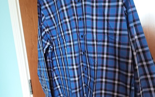 Mens Hawes & Curtis Hurst Shirt Single Cuffs Slim Fit Cotton Check size XXL VGC - Bild 6 von 17