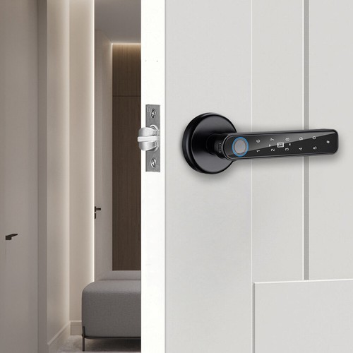 Cerradura De Puerta Inteligente Manija Teclado Huella Digital Entrada Sin Llave - Picture 24 of 36