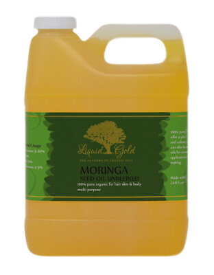 32 oz UNREFINED MORINGA OIL 100%PURE ORGANIC COLD PRESSED ALL NATURAL ANTI-AGING
