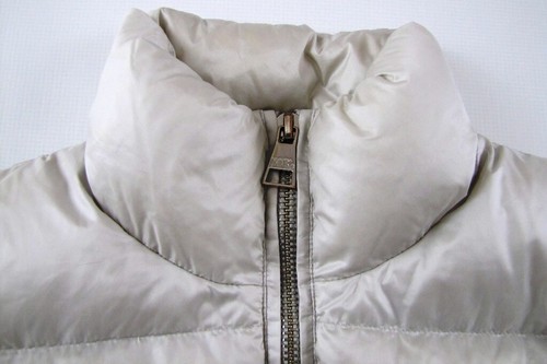 Karl Lagerfeld down filled jacket silver pearly insulated padded womens Medium M - Picture 15 of 19