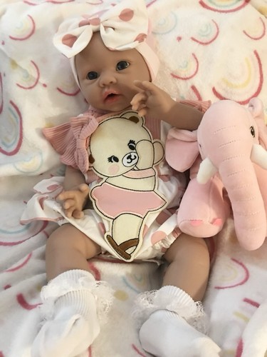 20” Full Silicone Reborn Baby Doll Infant Girl Lifelike Floppy Soft Newborn - Picture 4 of 16