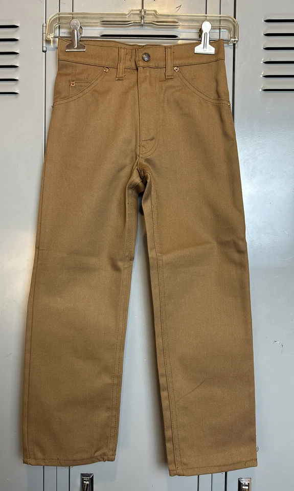 Pantalones de mezclilla Levis talla 8-9 361 24x22 utilitarios juego duro marrón nuevo sin existencias Foto 2 de 4