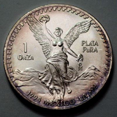 1994 1 oz 999 SILVER Ley Mexican Libertad 1 Onza Pura Plata Rare