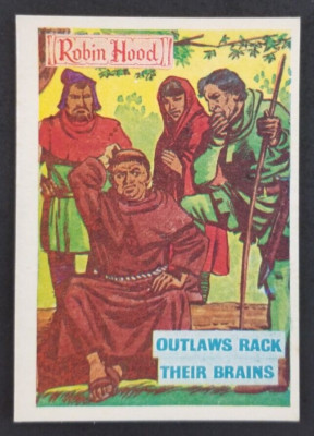 Robin Hood 1959 Outlaws Rack Their Brains Card #7 (NM)
