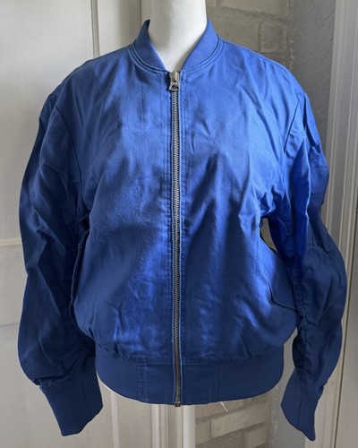 Acne Studios Blue Bomber Jacket Size 42 Authentic - Picture 2 of 7