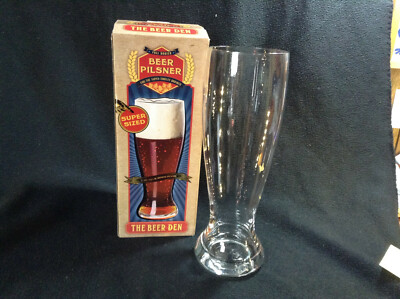 The Beer Den Pilsner Super Size Drinker Beer Mug Glass 53oz/1.6l 