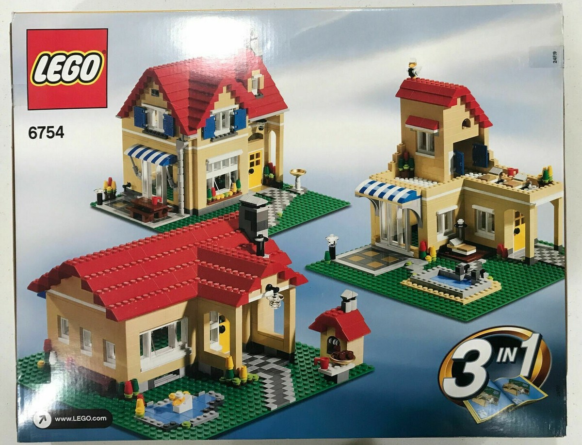 NEW LEGO 6754 SET FAMILY HOME 3 in 1 Creator SEALED 976 pcs