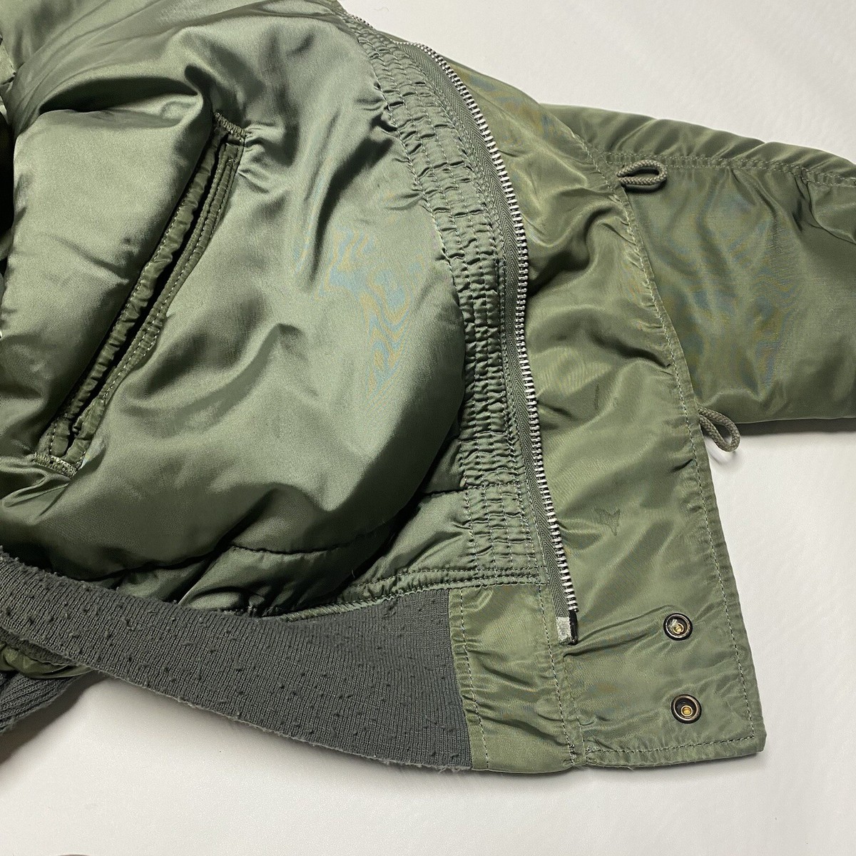 Vintage Alpha Industries N-2B Flight Jacket XL Grn Heavy