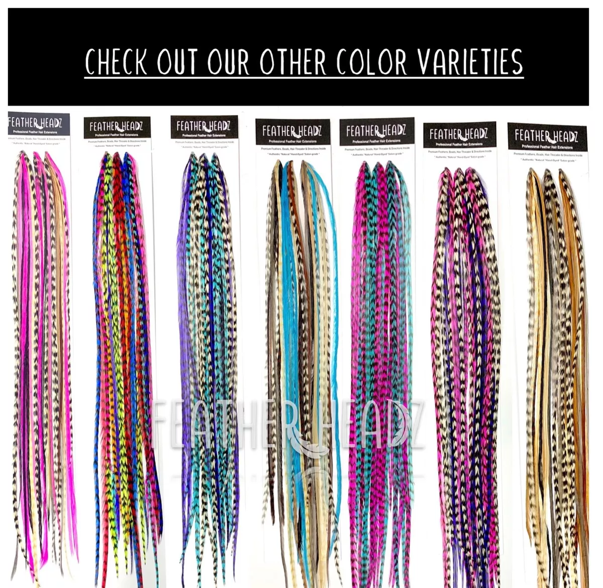 Professional top hair feathers
