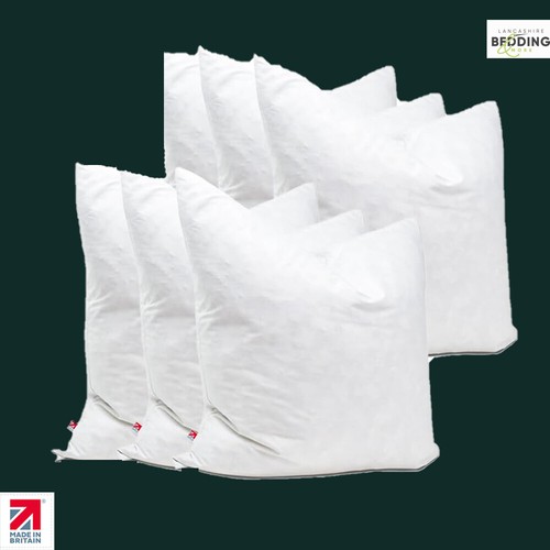 Cushion Pads Microfibre Filled Hypoallergenic Polyester Soft Pillow Pair for Bed - Picture 25 of 27