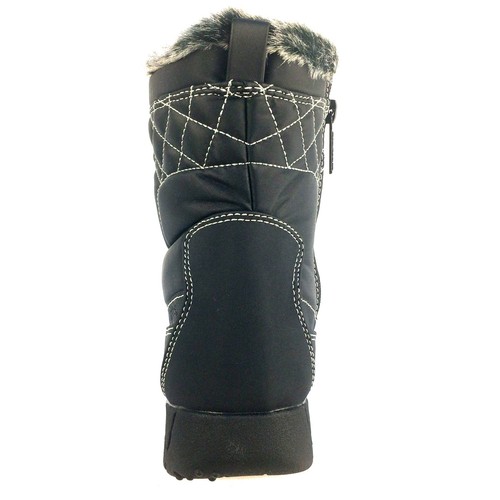 Totes EVE Womens Black Waterproof Side Zip Up Boot, Width M - Picture 5 of 7