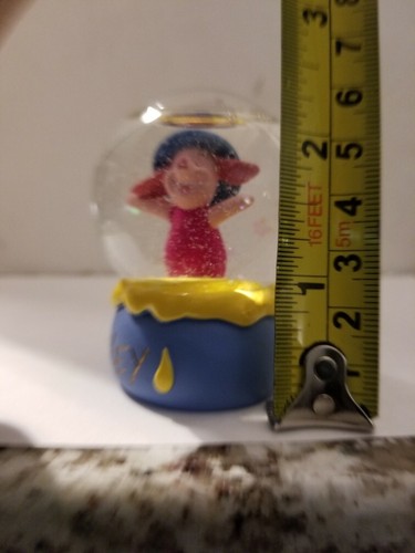 Disney Piglet in Honey Mini Snow Globe 2 3/4" Rare - Picture 7 of 8