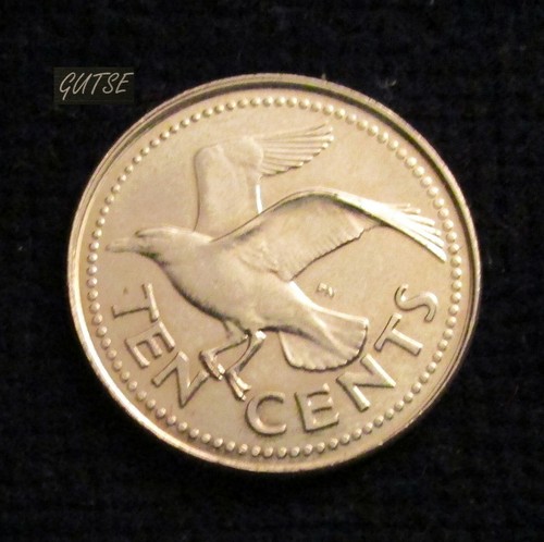 *GUTSE* BARBADOS, 10 CENTS 1995, GOLONDRINA, SIN CIRCULAR. - Imagen 1 de 2