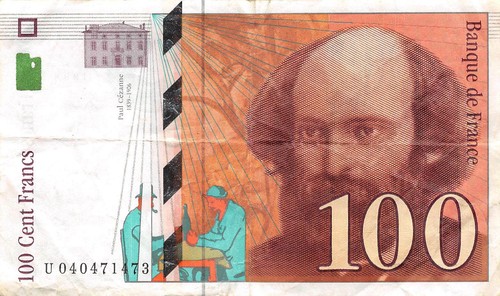 France   100  Francs  1998  Series  U  Circulated Banknote ERed - Picture 2 of 2