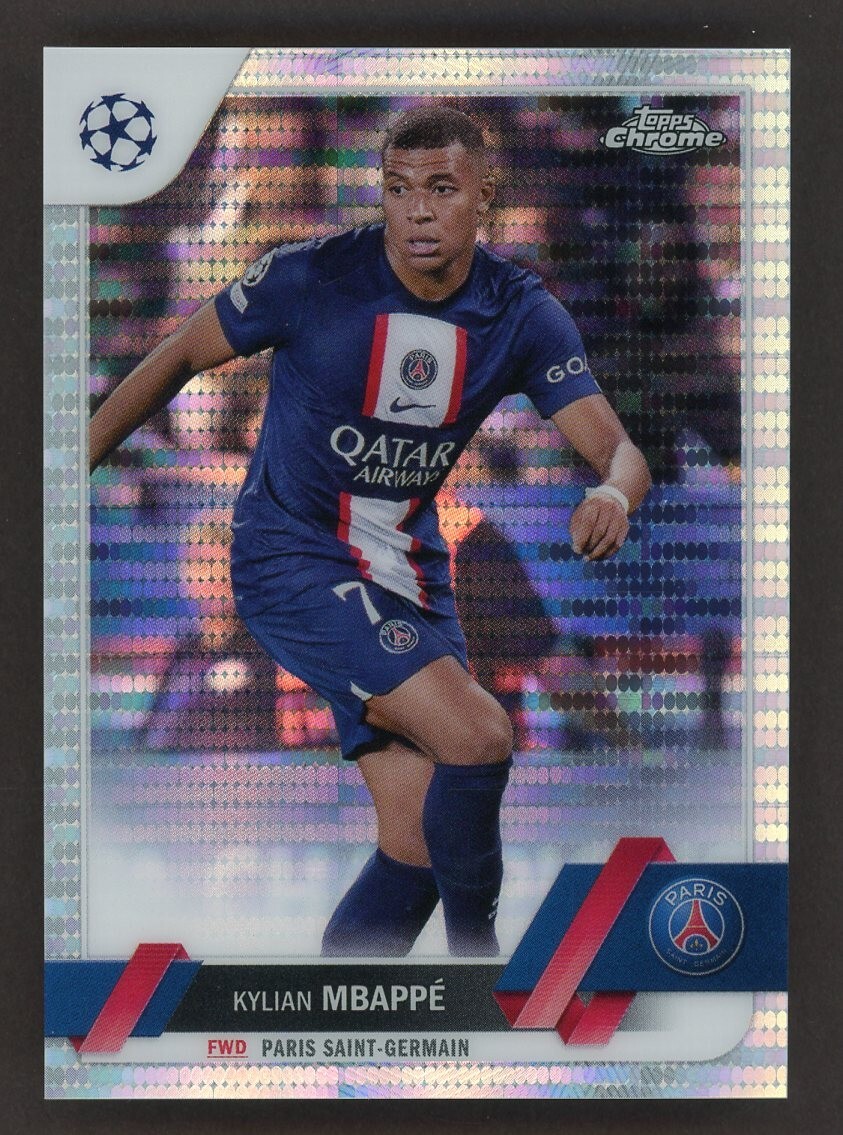 2022-23 Topps Chrome UCC Pulsar Refractor #100 Kylian Mbappe PSG