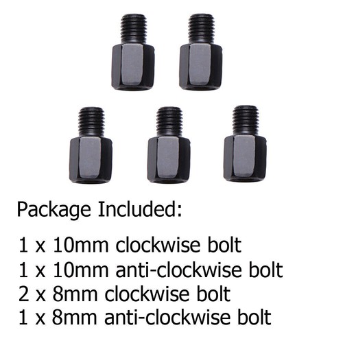 For Honda XL650V XL700V Transalp 2000-2015 2x Round Motorcycle Rear View Mirrors - Picture 4 of 10