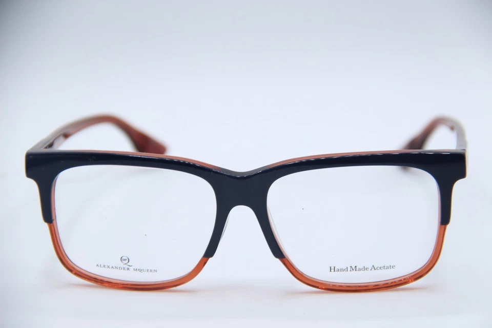 NUEVAS GAFAS DE SOL ALEXANDER MCQUEEN MCQ 0055/F GGA AZUL MARRÓN MARCO AUTÉNTICO 55-15 Foto 2 de 4