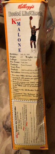 Larry Bird Karl Malone Chis Mullin Frosted Mini Wheats Cereal Box 1992 RMY20 - Picture 4 of 8