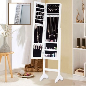 White Cabinet Jewellery Storage Large Dressing Makeup Mirror Image Is Loading White Cabinet Jewellery Storage Large Dressing Makeup Mirror