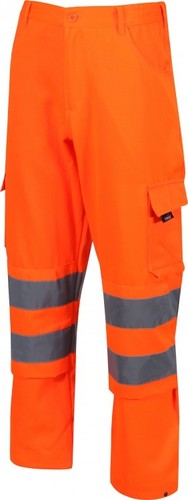 Traega TBRT37 Respirable Impermeable Alta Vis Seguridad Sobre Pantalones Clase 2 Ropa de Trabajo - Imagen 5 de 5
