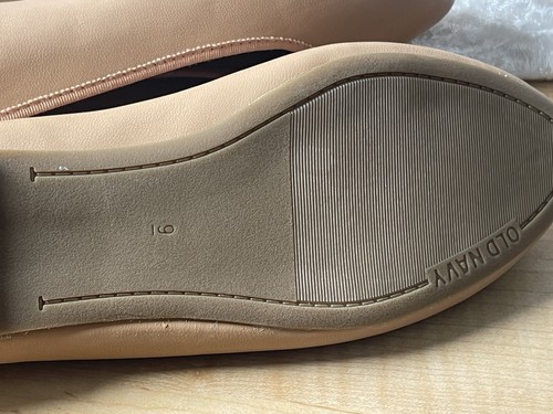 🆕Old Navy Damen Kunstleder Ballerinas Größe 9 hellbraun - Bild 4 von 5