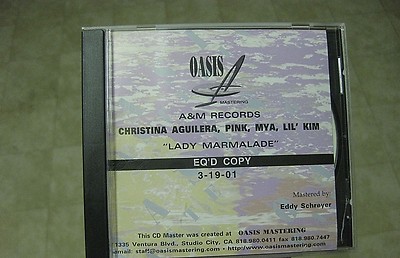 RARE Studio Christina Aguilera Master CD -- March 2001