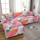 Elastic Sofa Cover For Living Room Adjustable Geometric Sectional Sofa Slipcover