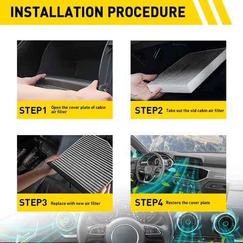 Cabin Air Filter 1K0819644A For Audi A3 2.0L L4 2006-2013 A3 Quattro 2006-2019 - Picture 14 of 21