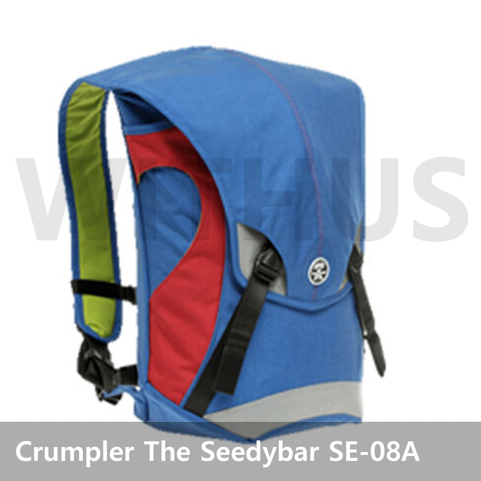 一番のバッグCrumpler The Seedybar SE-08A Messenger Bag Backpack (royal blue/red) - Express
